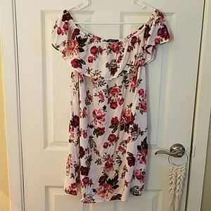 Off the shoulder floral dress